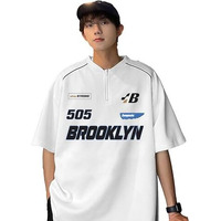 Jump Cuts||Henley Tshirt For Men||Half Sleeve||Regular Fit Tshirt For Men White