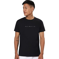 Bewakoof Men's Typography 100% Cotton T-Shirt - Regular Fit, Round Neck, Half Sleeves Black