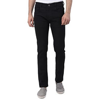 Ben Martin Men's Slim Fit Stretchable 34 Size Black Cotton Denim High Rise Jeans Pant For Men, Jj3-14