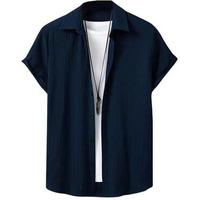Lymio Shirt For Men|| Regular Fit Shirt For Men (S-Kent-Blue-Xl)