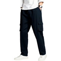 Tagdo Men's Straight Casual Pants (Cargo-2030-Navy-30_Navy