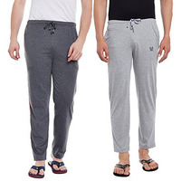 Mack Jonney Men Regular Fit Trackpants Multi-Coloured Large Pack Of 2-Dd1A_Dd10M_02-L