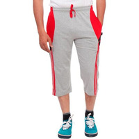 Vego Mens Cotton Three By Fourth, 3/4, Capri, Three Quarter Grey Regular