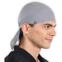Cooling Helmet Liner - Do Rag Skull Caps For Men - Hard Hat Liner Sweat Cap - Cycling Cap - Pirate Bandana Grey