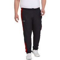 Bigbanana Men's Regular Fit Trackpants (Ambrose,Black,6Xl)