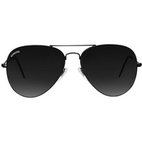 Royaltail Aviator Sunglasses Pilot Shape Black Frame & Black Glass, Unisex Square 100% Uv Protected | For Men & Women | For Eye Protection, Safety, Party, Styling & Driving