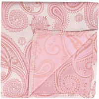 Kavove Elegant Pink Paisley Pocket Square For Men