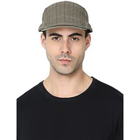 Fabseasons Unisex Washed/Faded Cotton Flat Golf Caps/Hats For Men & Women Green