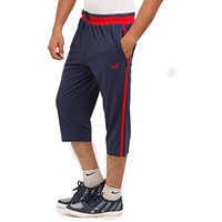 Vego Mens Cotton Three By Fourth, 3/4, Capri, Three Quarter Ink Blue Regular