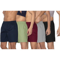 Digital Shopee Men's Cotton Multicolour Boxer For Everyday Ease Pack Of 5