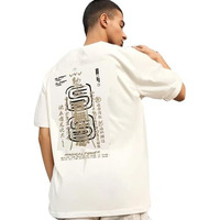 Mack Jonney Oversized | Loose Fit | Half Sleeves 100% Cotton Round Neck Printed T-Shirt For Men-Mack211 White