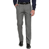 Cantabil Men Grey Regular Fit Formal Trouser (Mtrf00037_Dkgrey_38)