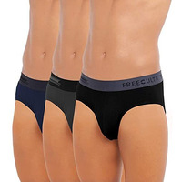 Freecultr Men's Underwear Anti Bacterial Micromodal Airsoft Brief - Non Itch No Chaffing Sweat Proof Size Xl Pack Of 3-Ash Grey,Prussian Blue,Pot Black
