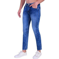 London Hills Slim Fit Stretchable Jeans For Men - Blue Regular Fit