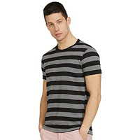 Jonney Men's Cotton Blended Regular Fit Round Neck T-Shirt (Black, Xx-Large)