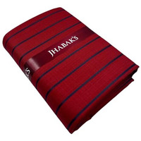Jhabak's Unstitched Striped Premium Shirt Fabric For Men - Cotton Blend Material - Shirt & Kurta Piece Cloth