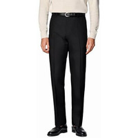 Juari Be A Gentleman Men's Stretchable Formal Black Trousers, Stylish (In, Numeric, 30, Regular, Black), Mid Rise
