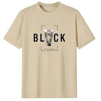 Lymio Men T-Shirt | T-Shirt For Men | Printed Regular Fit T Shirt | T-Shirt (B-Black) (2Xl, Khakhi)