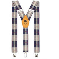 Peluche Alluring Maze Brown & Blue Colour 3.5Cm Wide Elastic Suspenders