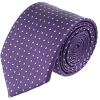 Kovove Purple Polka Dot Neck Tie For Men