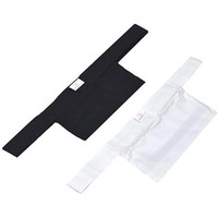 Tuni Mani Men's Apparel/Dhoti Belt With Welcro Sticker With Pocket/Pouch, 1.4Meter X 1.5Inches (Pack Of 2) (Black & White)
