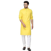 Oora Men's Cotton Kurta & Pajama Set For Birthday,Wedding, Ceremony, Casual, Engagement