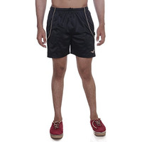 Vego Men's Sports Shorts, Nylon Shorts, Half Pant, Bermuda Black