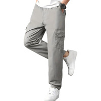 Louis Sense Men's Loose Pants (Cargo-01_Lightgrey