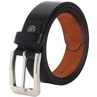 Creature Formal/Casual Black Color Genuine Leather Belts For Men (Length- 46 Inches||35Mm||Bl-037)
