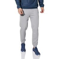 Amazon Brand - Symbol Men's Sports Mid Rise Track Pants I Quick To Dry (Running I Gym I Workout) Lt Grey Mel,Zip Large