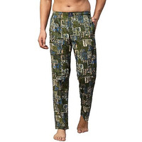 Urban Scottish Men's Lounge Pants 100% Cotton Men's Lounge Night Pant Comfortable Leisure-Wear Lower With An Elastic Waist-Band And Regular Fit Track Pants, Machine Washable Stay At Home-Uspj2301-M
