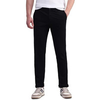 Arrow Men's Solid Slim Fit Acrylic Casual Trouser (Ascbtro0002_Black_32)