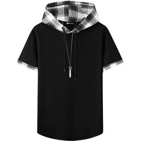 Jump Cuts||Mens Printed Tshirt||Hooded Neck||Hoodie For Men||Oversized Tshirt For Men Black