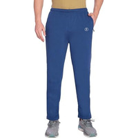 Btag Mens Regular Fit Comfortable Cotton Track Mid Rise Pants With Both Side Zipper Pocket |Stretchable & Dry Fit Track Pants|Pack Of 1 (Blue_L)