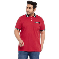 Bigbanana Men's Regular Fit Polo (Evero,Red,3Xl)