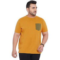 Bigbanana Men's Round Neck T-Shirt (Carlisle,Orange,6Xl)