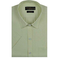 Accox Men's Half Sleeves Regular Fit Cotton Formal Self Design Checkred Shirts(Gcr38_44) Multicolour