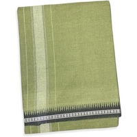Prakasam Cotton Mens Single (1.28 X 2.00 Mtrs) Colour Thalapathi Border Dhoti/Fine Quality Single Dhoti (Mild Green)