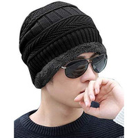 Adbucks Unisex Wool Cap (Fru_Cap_Black_Free Size)