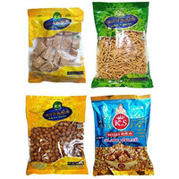 K.S Karthik - Kovilpatti Ko Ko Mittai 200Gm (Crushed Groundnut Chikki), Kadalai Mittai (Peanut Chikki Candy) 250Gm, Karasev 250Gm, Masala Kadalai (Peanuts) 200 Gm (900 Gm)