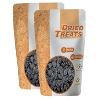 Dried Treats Premium Dry Fruits (Black Raisin/Kali Darakh, 500 Grams)