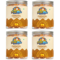 Timeout Caramel Popcorn| Whole Flavoured Popcorn | Pet Jar | Non-Gmo | No Trans-Fat | 420 Gm | Pack Of 4