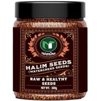 Natureonus Halim Seeds 350Gms | Aliv Seeds For Eating | Haleem Seeds | Garden Cress Seeds| Asaliya Seeds | Rich In Fibre And Omega -3 |Immunity Booster | Rich In Calcium