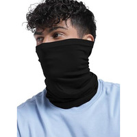 Heelium Unisex Bamboo Bandana For Men & Women | Super Soft | Odour-Free & Breathable | Durable & Multipurpose Bandana, Black