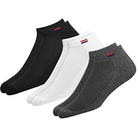 Navysport Socks For Men Solid Ankle Length Cotton Socks, Free Size, Pack Of 3