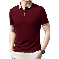 Lymio Polo T Shirt For Men || Men Casual T-Shirt (Polo-57-Maroon-L)