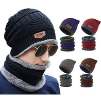Romino Stylish Woolen Winter Cap & Muffler Neck Warmer For Women & Men, Winter Beanie Garam Snow Monkey Cap, Balaclava Bandana Juicer Bottle (Multi)