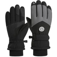 Gustave Polyurethane Winter Gloves For Men Women Warm Splashproof Windproof Riding Gloves Touch Screen Finger Anti-Slip Design, Ski Gloves, Bike Gloves, Cycling