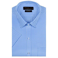 Accox Men's Half Sleeves Formal Regular Fit Cotton Check Shirt(Multi,Go543_42)