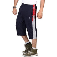 Vego Mens Cotton Three By Fourth High Rise Capri, Navy Regular